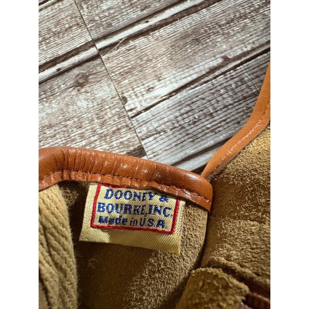 DOONEY & BOURKE Equestrian all weather leather crossbody bag Brown vintage - Picture 3 of 9